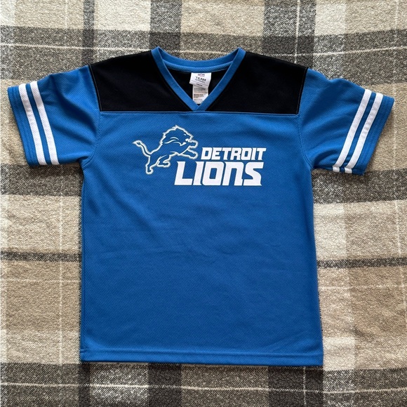 NFL Other - NFL Kids Blue and Black Lions Jersey EUC M 8/10